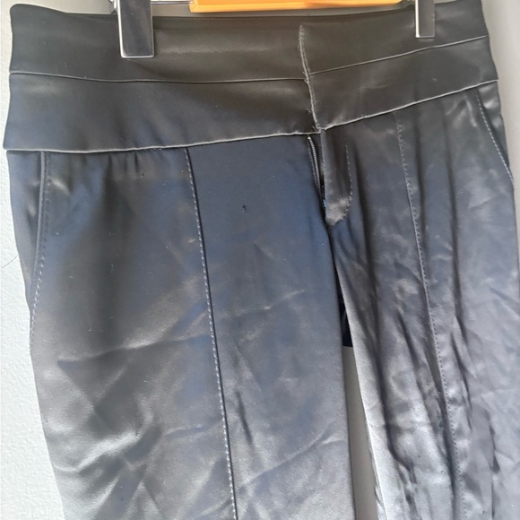 Bebe, size 4, Black Faux satin flared Pants - Picture 4 of 11